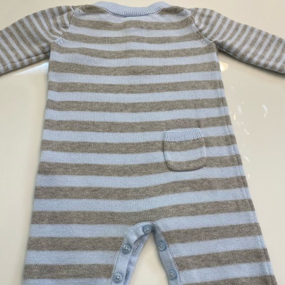 Baby Boy Janie & Jack Knit One Piece, Size 0-3M - Picture 6 of 9